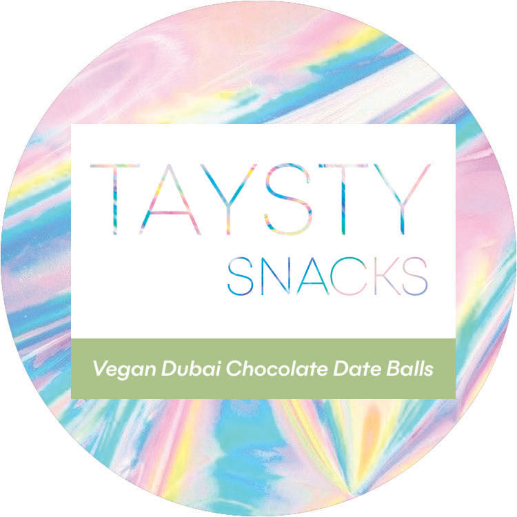 TAYSTY Snacks™ Vegan Dubai Chocolate Date Balls