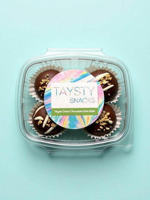 TAYSTY Snacks™ Vegan Dubai Chocolate Date Balls